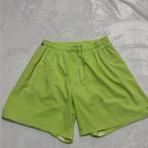 Lululemon Men’s Shorts Athletic Lined Lime Green